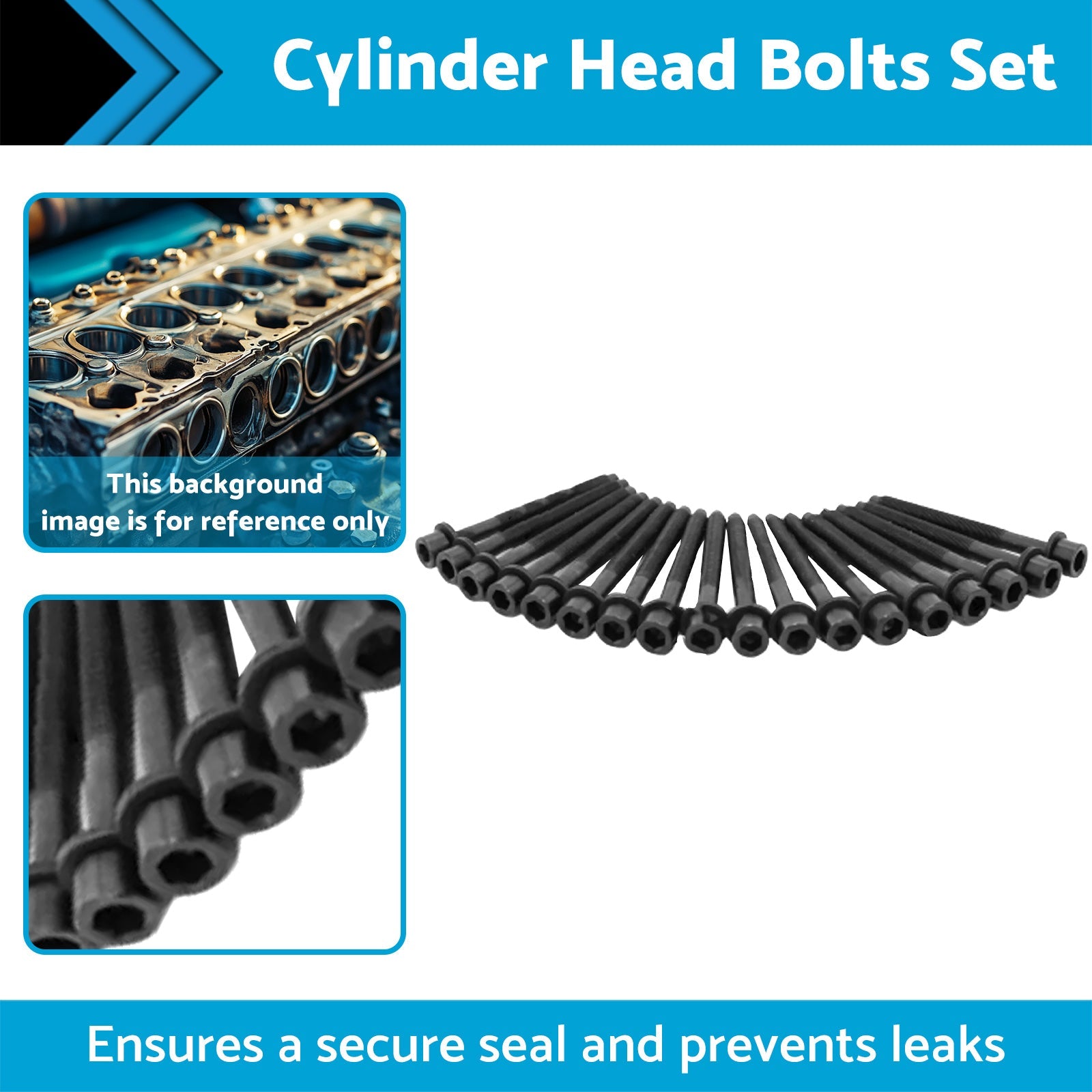 Cylinder Head Bolts Set Suitable For Mitsubishi QE Triton MQ MR 2015-on 4N15-2