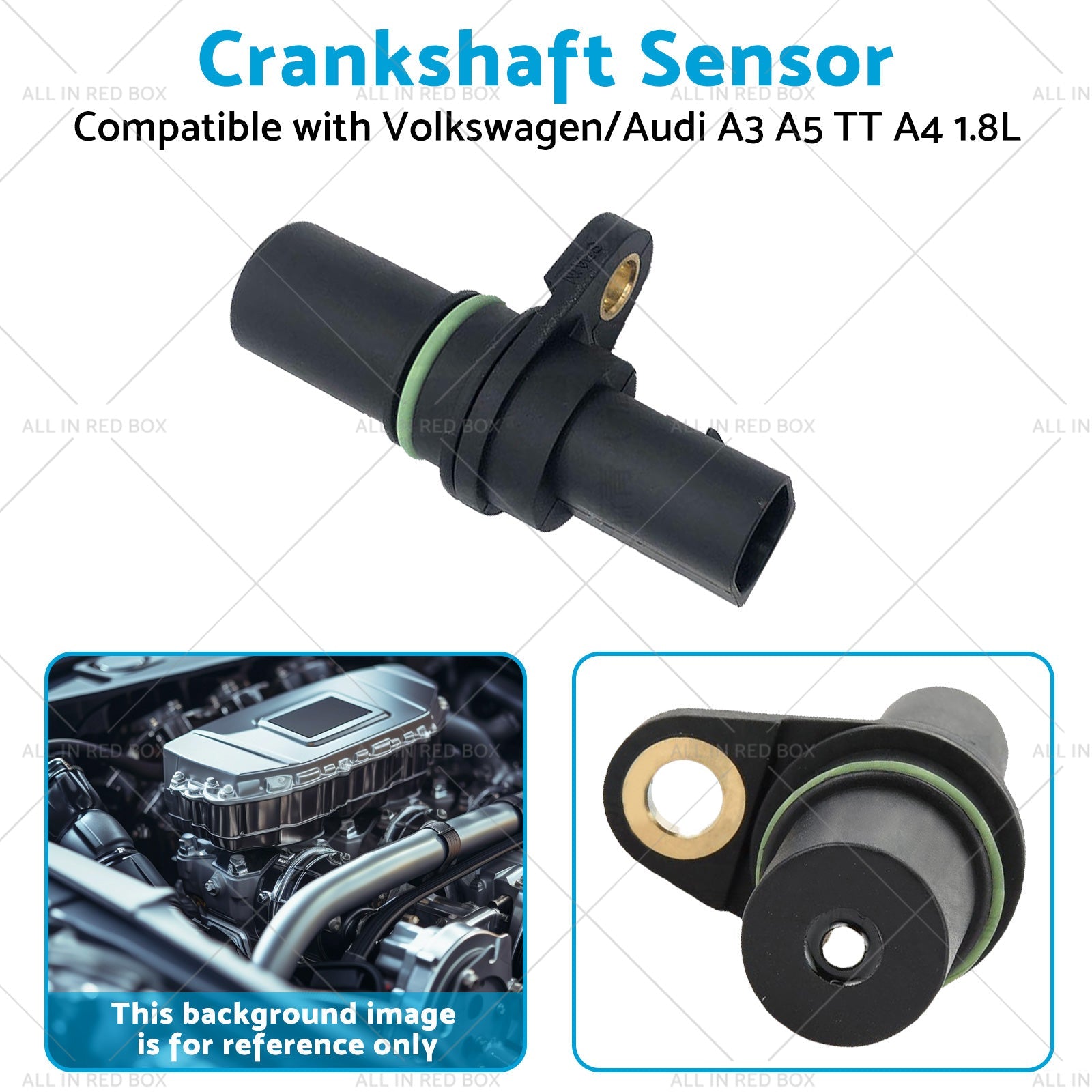 1x Crankshaft Sensor Suitable for 1. 8L 2. 0L Volkswagen Audi A3 A5 TT A4-3