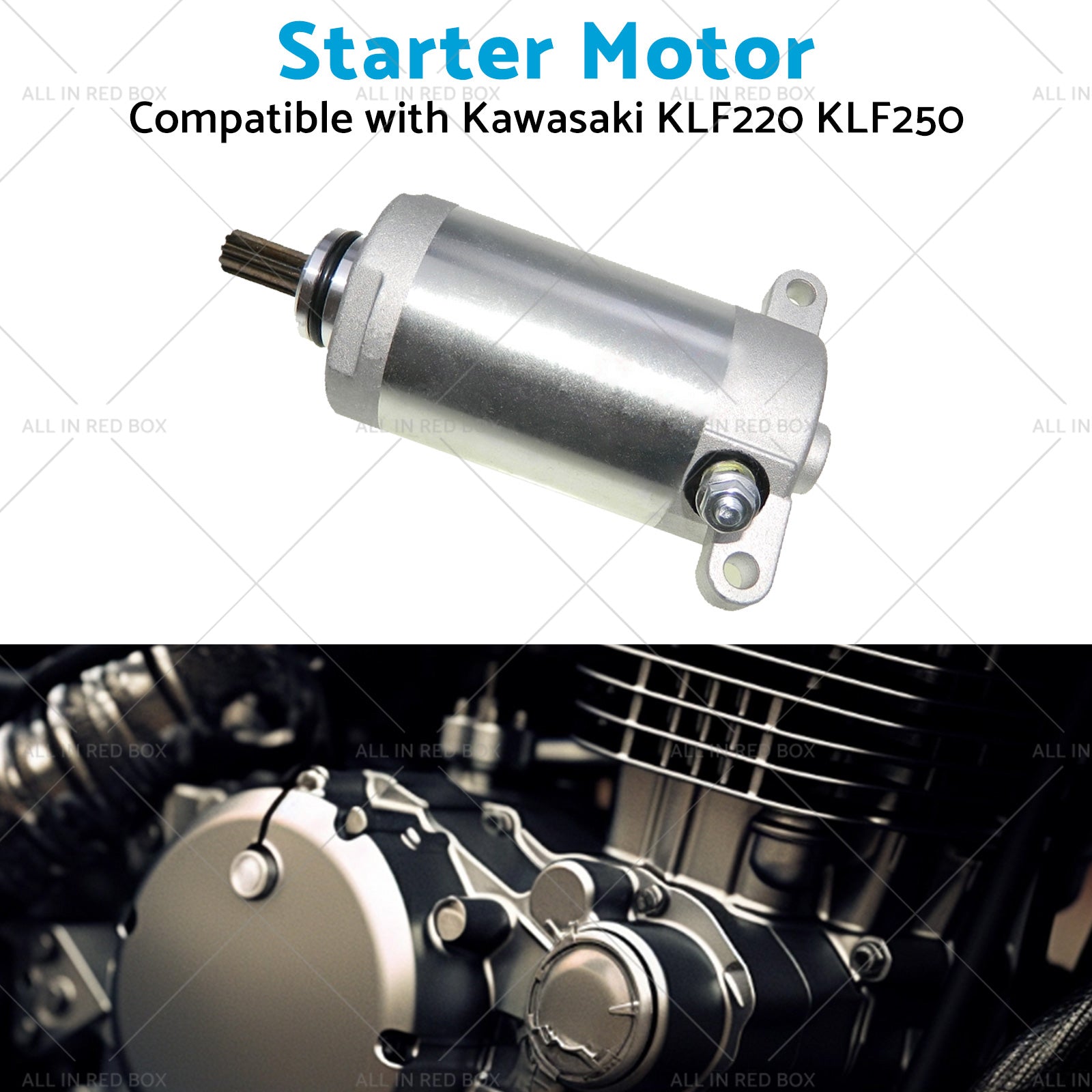Starter Suitable Kawasaki KLF220 KLF250 Bayou 220 250 88-11 21163-1130 KA-104-4
