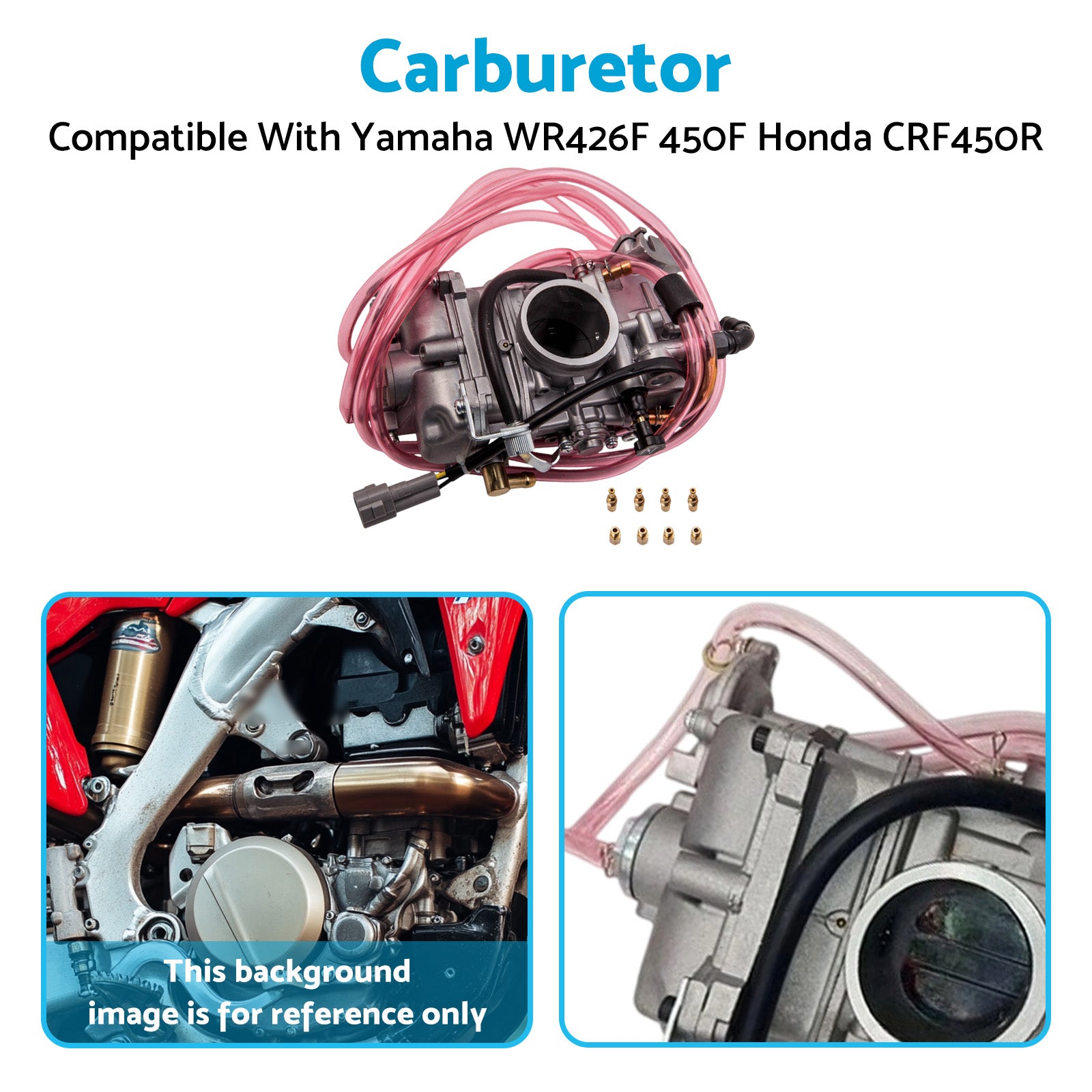 Carburetor Suitable For Yamaha WR400F 426F 450F YZ400F Honda CRF450R CRF450X-4