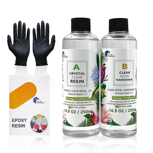 Epoxy Resin Art DIY UV Crafts Glass Water Clear Epoxy Coating 1:1 2:1 3:1 AB Kit-1