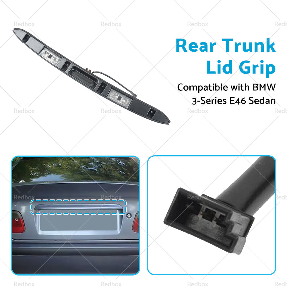 Rear Trunk Liftgate Pull Handle 51137171699 Suitable for BMW 3 Series E46 Sedan-4