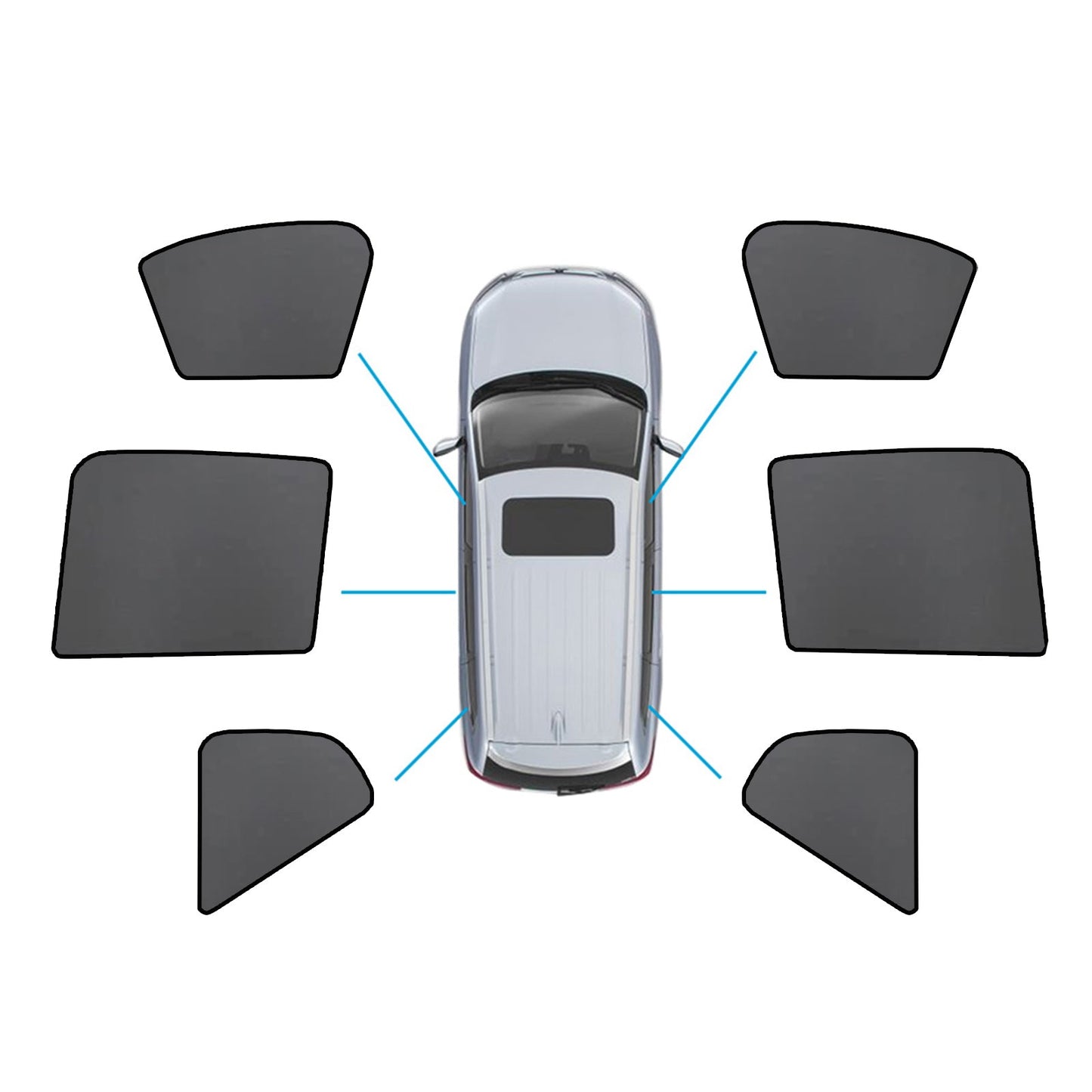 Magnetic Mesh Sun Blind Shades Suitable for Volvo XC40 2018-2024 On Front/Rear-0