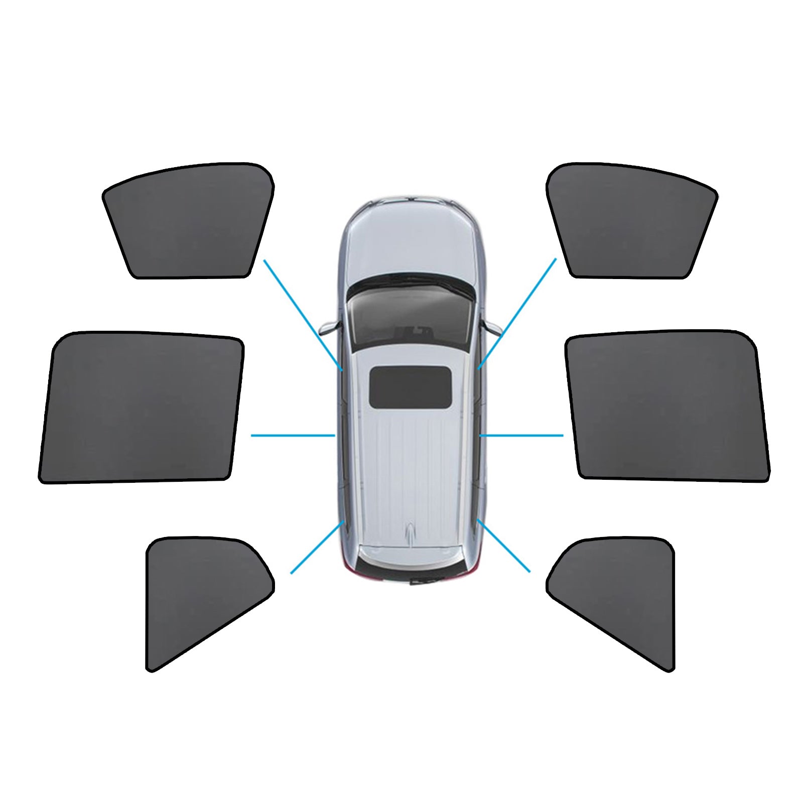 Magnetic Mesh Sun Blind Shades Suitable for Volvo XC40 2018-2024 On Front/Rear-0