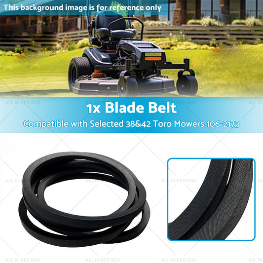 1x Ride on Mower Deck Belt Suitable for Selected 38inch  and  42inch Toro Mowers 106-2173-1