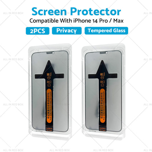 2PCS Screen Protector Privacy Tempered Glass Suitable For iPhone 14 Pro/ Max-0