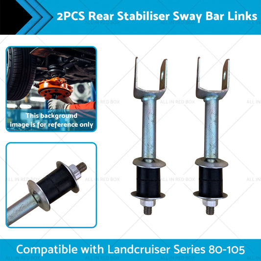 Pair Rear Stabiliser Sway Bar Links Suitable for Landcruiser Series 80-105-1