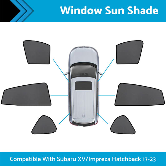 Magnetic Car Window Sun Shades Suitable for Subaru XV/Impreza 2017-2023-1