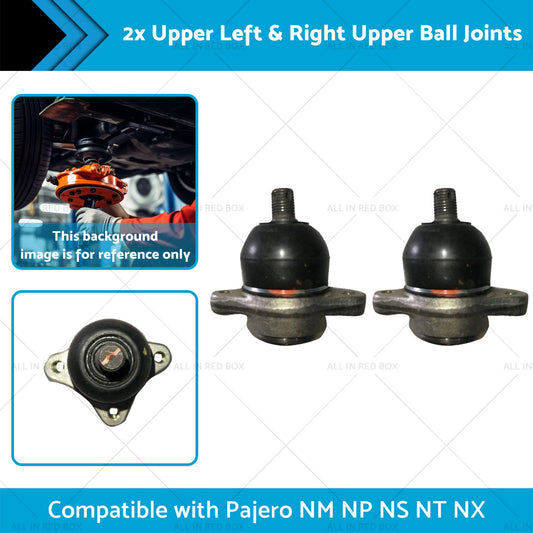 4010A056 2x Upper Front Ball Joints Suitable for Pajero NM NP NS NT NX 99-13-1