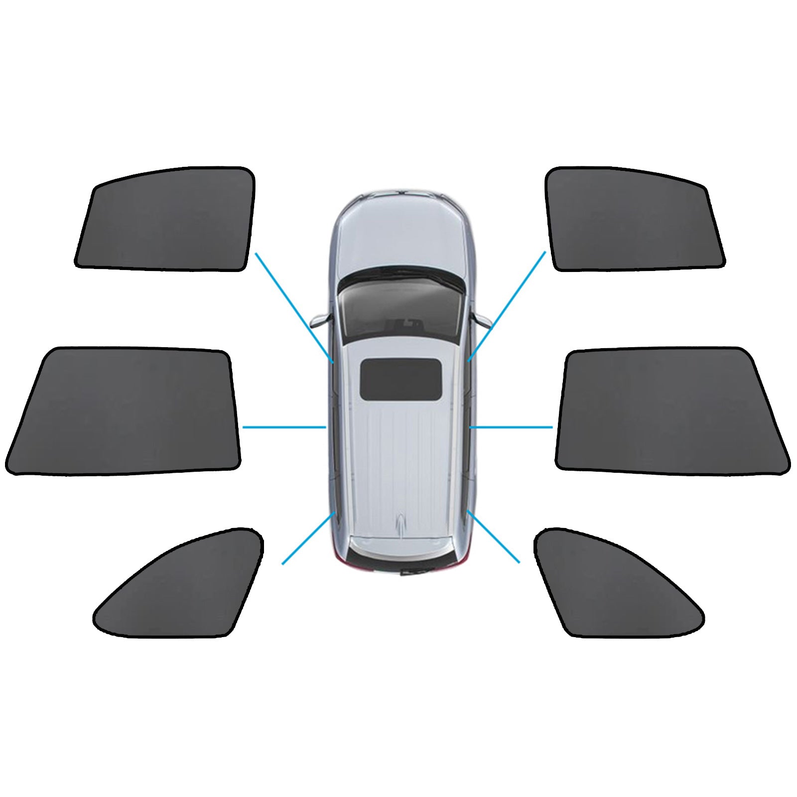 Magnetic Mesh Sun Blind Shade Suitable for Subaru Outback 20-25 On Front / Rear-0