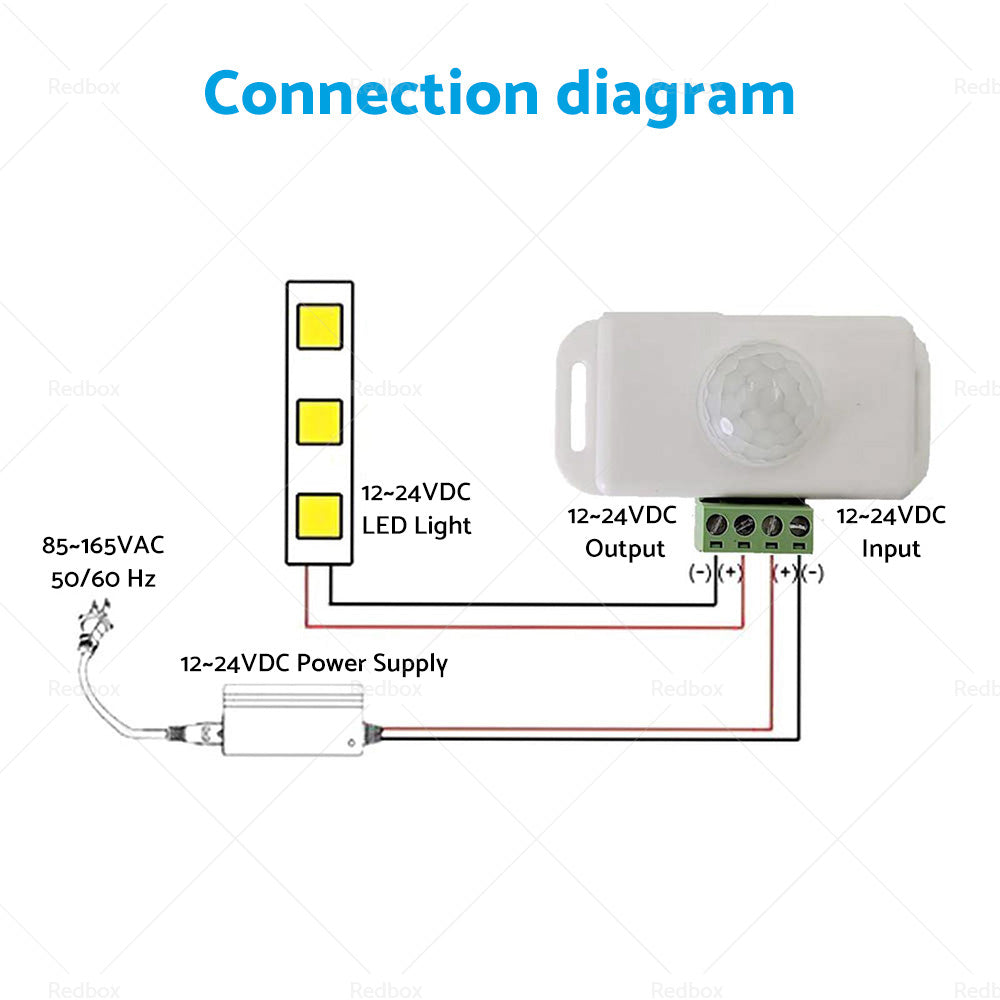 8m Body Infrared PIR Motion Sensor Switch For LED Light Strip Automatic 12V 24V-2