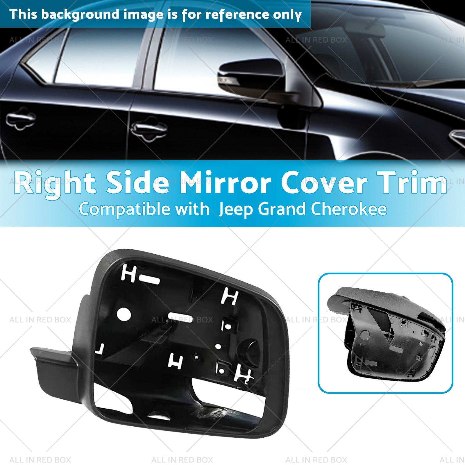 Right Side Mirror Cover Trim Frame Suitable for Jeep Grand CherokeeWK 2010-on-2