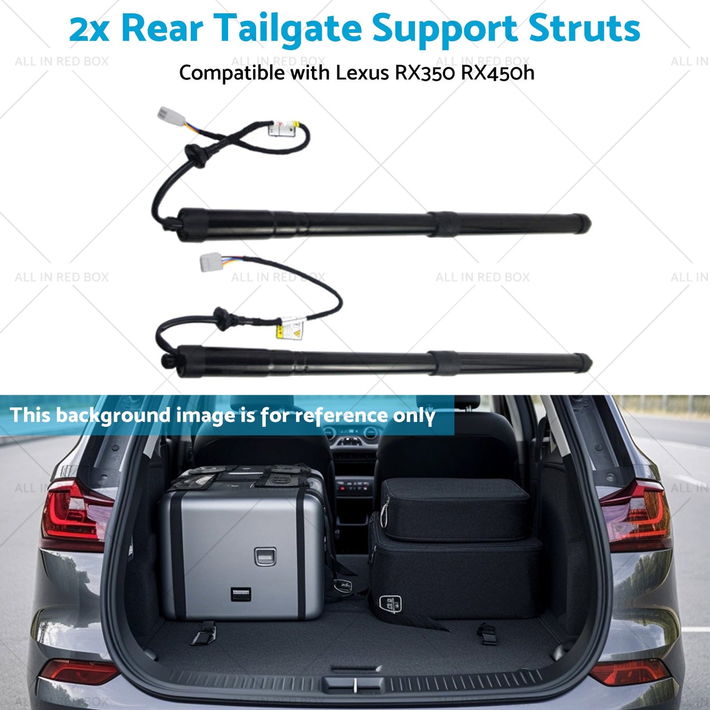 2x Rear Tailgate Support Struts Suitable for Lexus RX350 RX450h 6892048031 16-19-4
