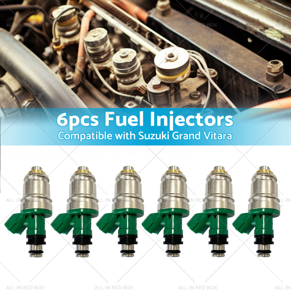 6PCS Fuel Injector Suitable for Suzuki Grand Vitara SQ625 H25A 2. 5L V6 1998-2005-2