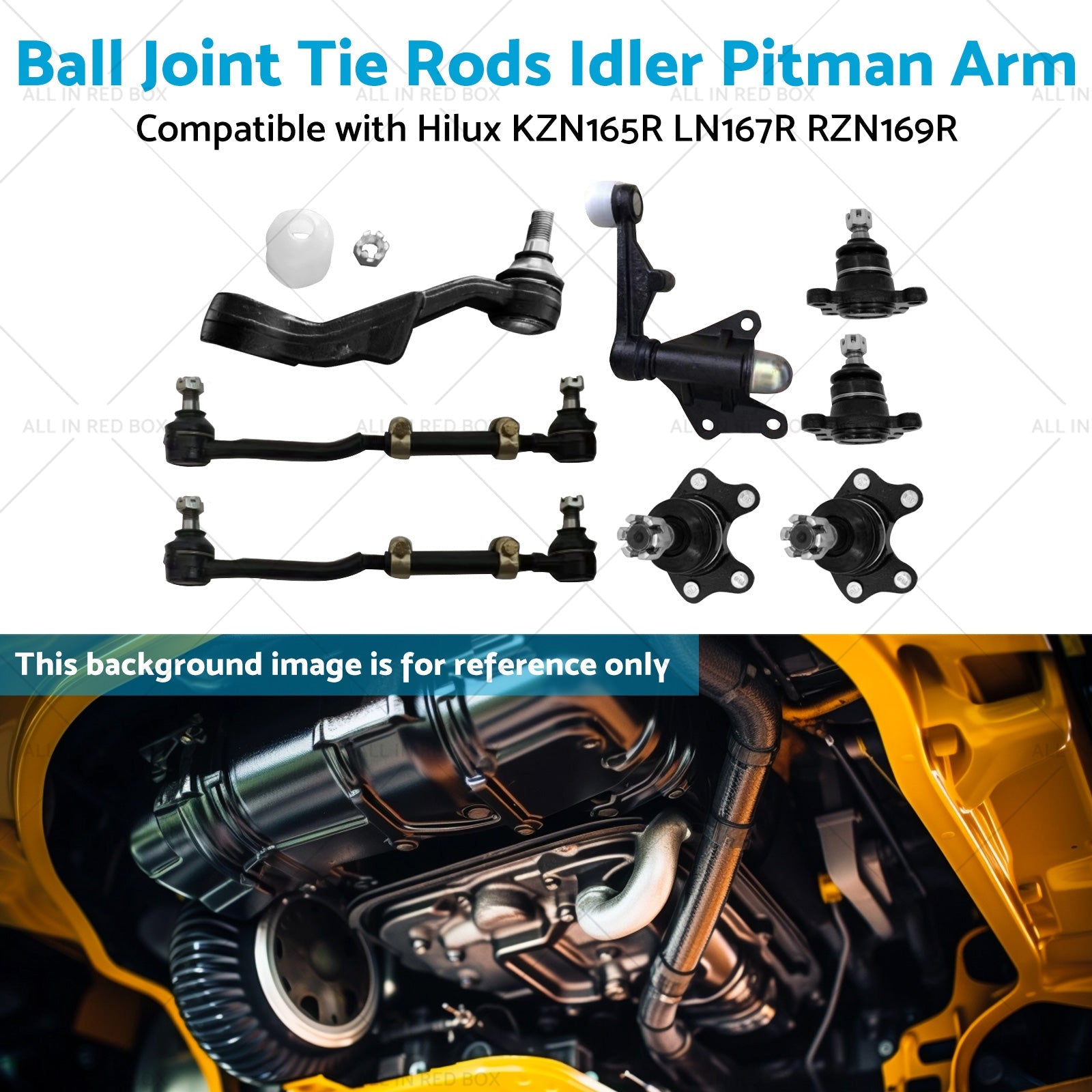 Ball Joint Tie Rods Idler Pitman Arm Suitable for Hilux LN167R RZN169R KZN165R-4