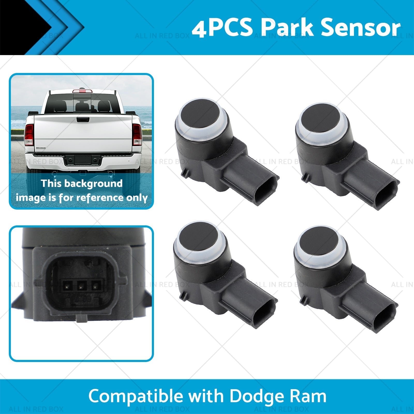 4x Park Sensor Suitablefor 09-18 Dodge Ram Chrysler 300 Dodge Journey 1EW63TZZAA-1