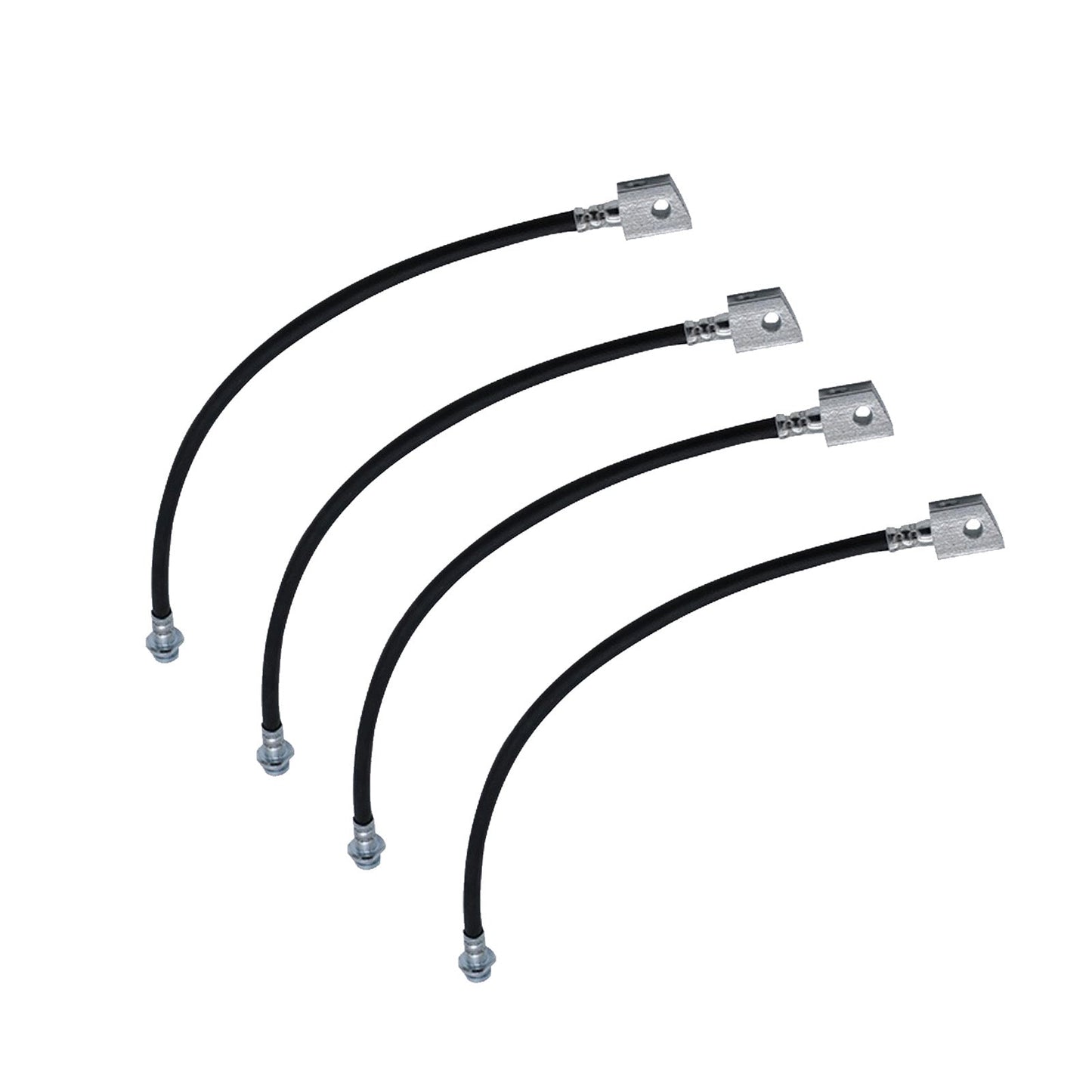 4x Extended Brake Line Hose Suitable For Patrol GQ GU Y60 Y61 2in-5in Spring Lift-2