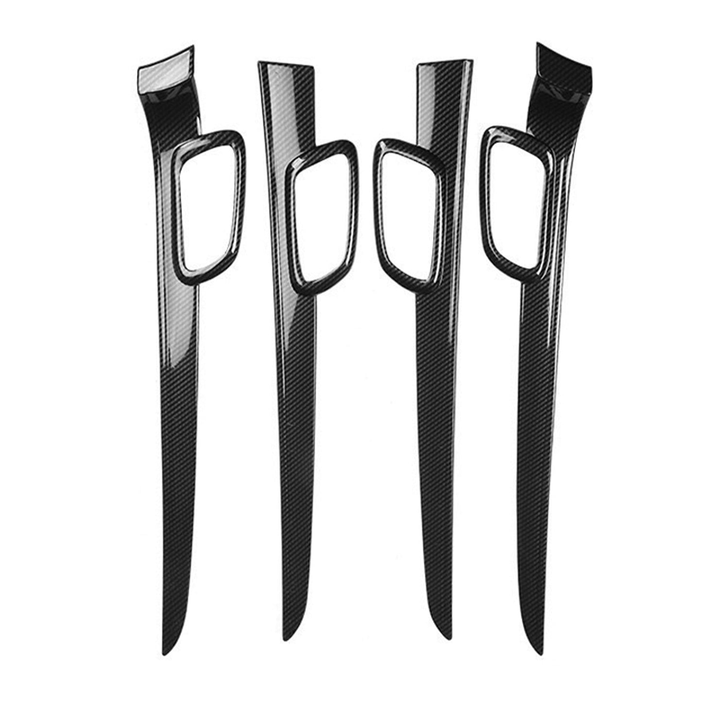 Carbon Fiber Door Handle Decor Cover Trim Strips Suitable For Jeep Grand Cherokee-3