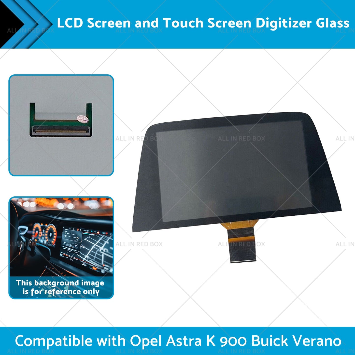 LCD Screen and Touch Screen Digitizer Glass Suitable for Opel Astra K 900 15-19-0