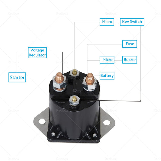 Solenoid Valve Suitable For Club Car Golf Cart 1984 up DS Precedent 4 Terminal-1
