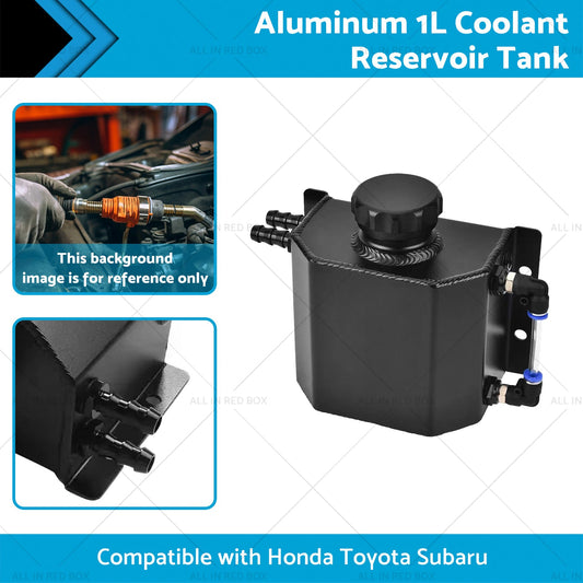 1L Aluminum Coolant Reservoir Tank Coolant Overflow Bottle Recovery Water Tank-1