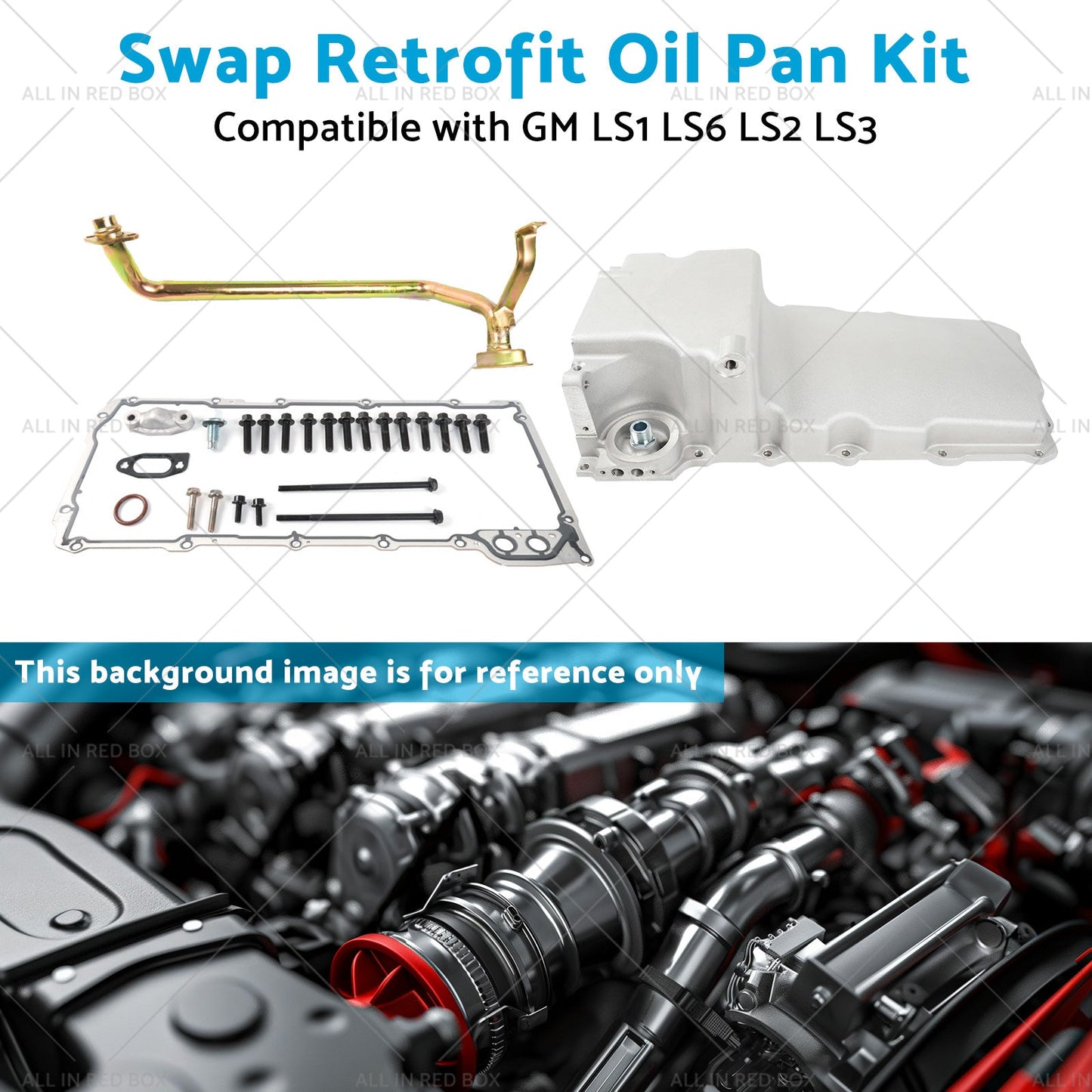 Swap Retrofit Oil Pan Kit Suitable for GM LS1 LS6 LS2 LS3 302-1 1955-1987-4