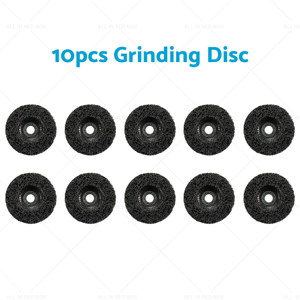 5/10PCS 100mm Poly Strip Disc Wheel Paint Rust Removal Clean Angle Grinder Black-6