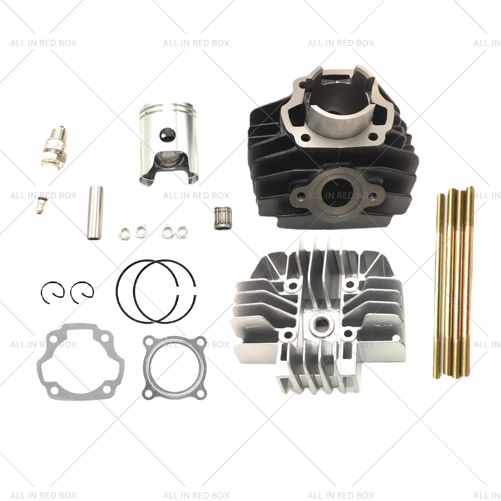 Top End Cylinder Rebuild Kit Bore Barrel Piston For Yamaha PEEWEE 80 PW80 PY80-4
