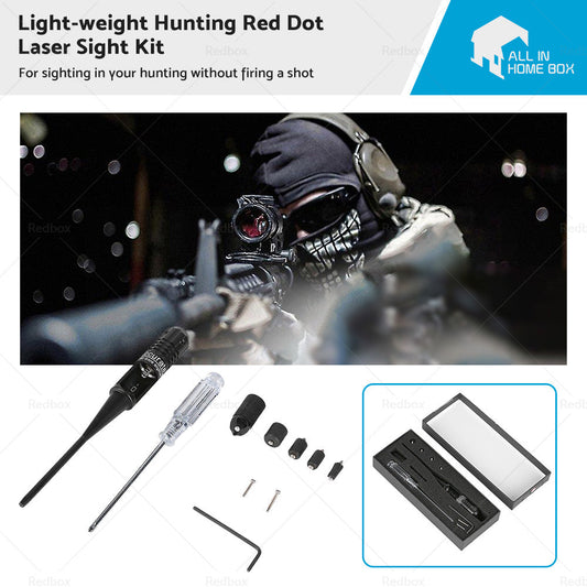 Sighter Bore Sight kit Red Laser Bore Fits 22 to 50 Caliber Rifles Handgun G6-0