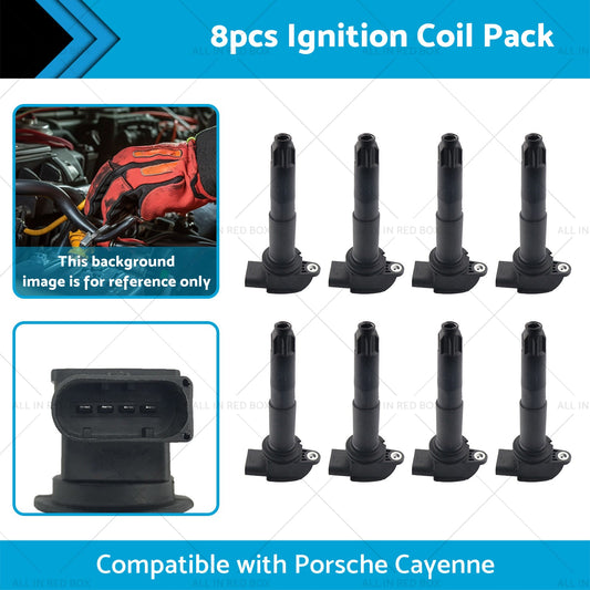 8x  Ignition Coil Pack Suitable for Porsche Cayenne 9PA 03-06 4. 5L M 48. 00 48. 50-1