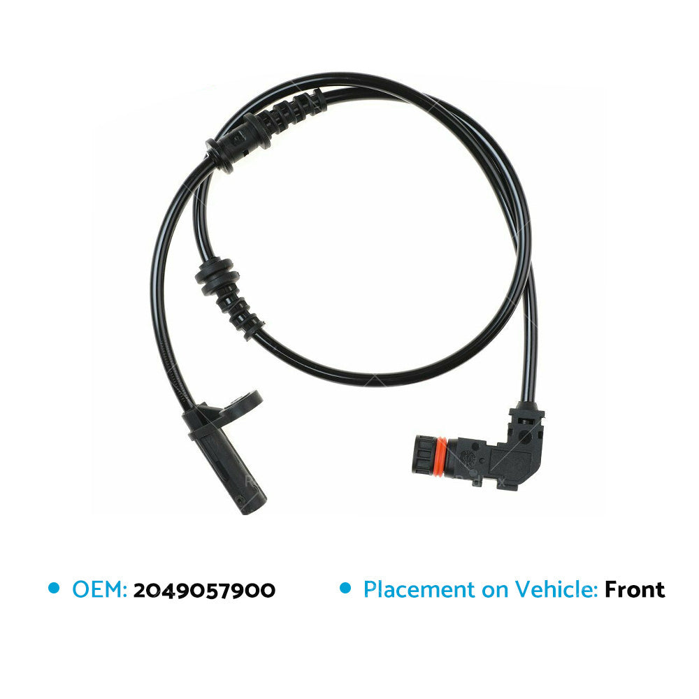 Front ABS Speed Sensor Fits For Mercedes Benz C Class C250 C350 W204 2049057900-3
