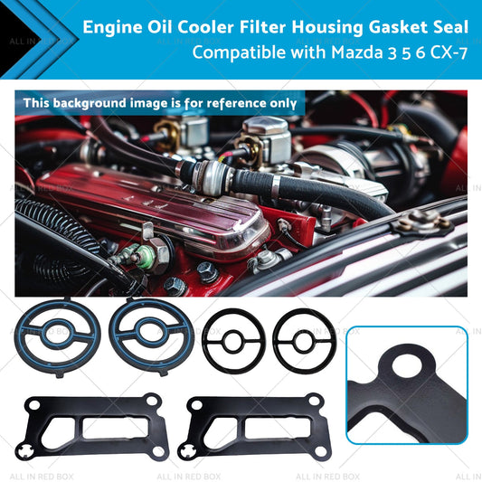 Engine Oil Cooler Filter Housing Gasket Seal Suitable for 2007-2012 Mazda CX-7-0
