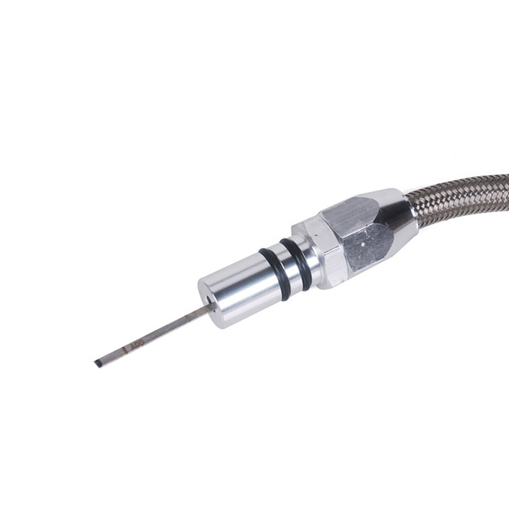 1x Transmission Dipstick Stainless Flexible Suitable For GM Chevy 4L80E Firewall Mount-3