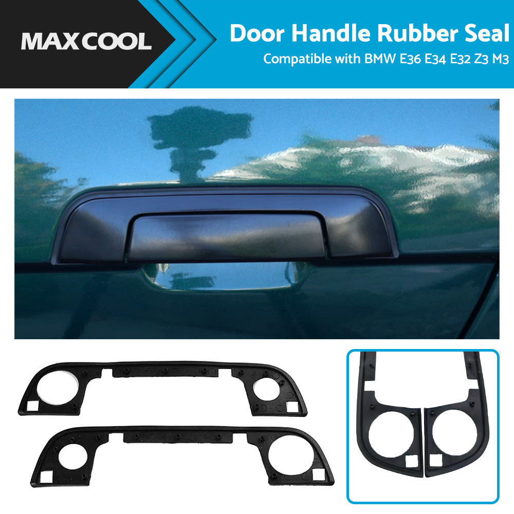 2PCS Exterior Door Handle Rubber Seals Set Suitable for BMW E36 E34 E32 Z3 M3-2