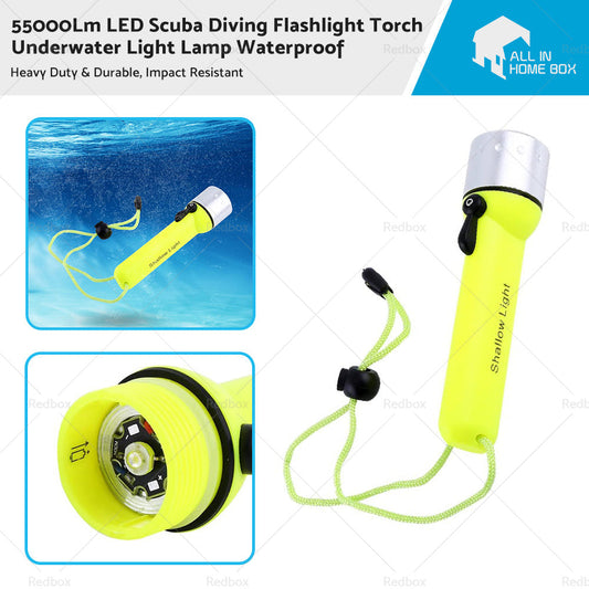 55000Lm LED Scuba Diving Flashlight Torch Underwater Light Lamp Waterproof-0