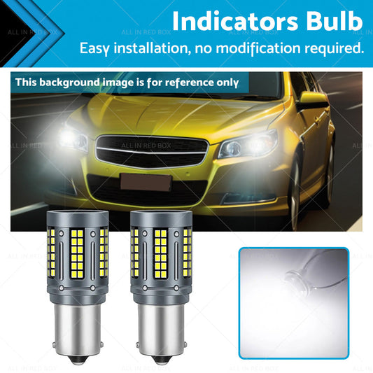 LED White Rear Reverse Bulbs BA15s Suitable For Holden Commodore VT VX VY VZ VE-0