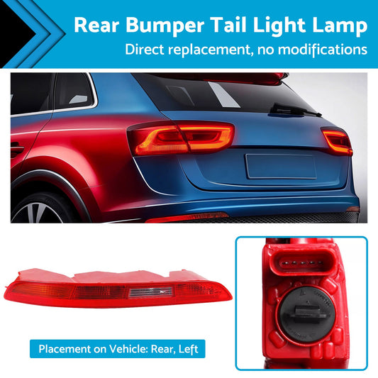 Left Rear Lower Bumper Tail Light Lamp Passenger Side Suitable For Audi Q3 11-15-1