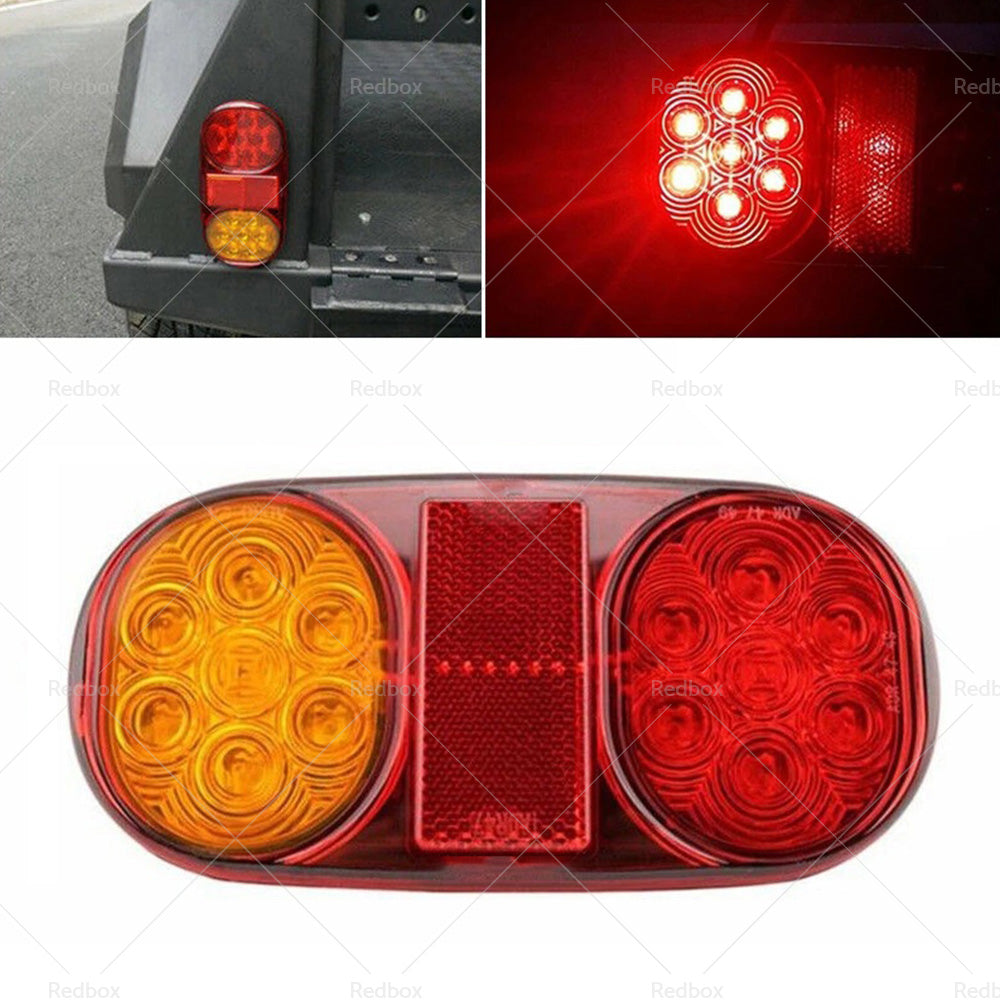 2x Trailer Lights 28 LED Tail Light Truck Camper UTE Caravan 4WD Stop Indicator-4