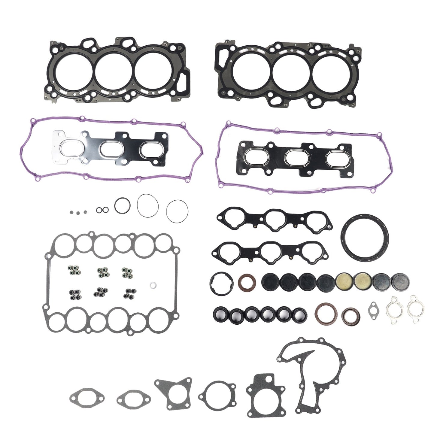 VRS Head Gasket Set Suitable For Holden Rodeo Isuzu V6 3.5 24V 6VD1 6VE1 DOHC-0