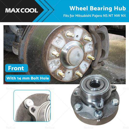 1PC Front Wheel Bearing Hub Fit for Mitsubishi Pajero NS NT NW NX 2006-2018 14mm-0