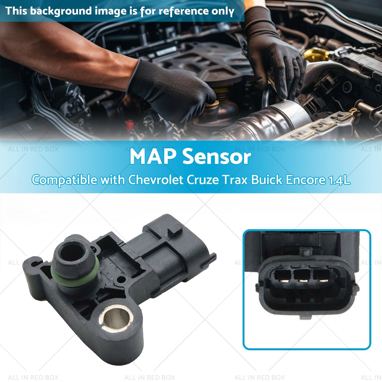 55567257 MAP Sensor Suitable for 13-20 Chevrolet Cruze Trax Buick Encore 1. 4L-2