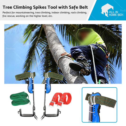 2 Gears Adjustable Safety Tree Climbing Spike Set Survival Hunting Climbing Tool-0