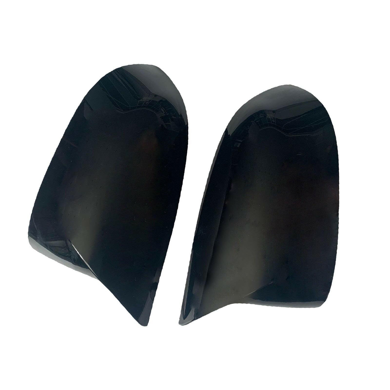 2x Black Rear Mirror Cover Caps Suitable For BMW X3 G01 / X4 G02 / X5 G05 / X6 G06-2
