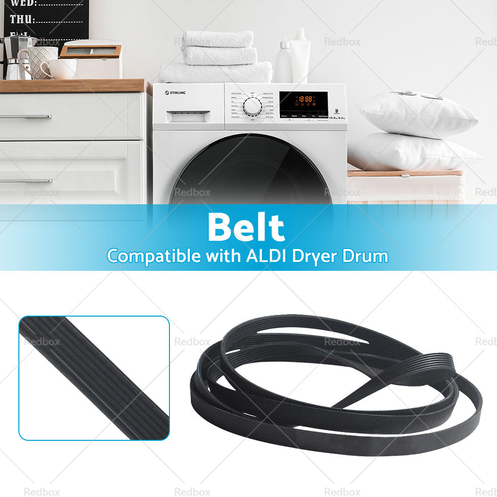 Dryer Drum Drive Belt 7PH1956 Suitable For ALDI SHPD80W / GGSHPD80W Heat Pump-4