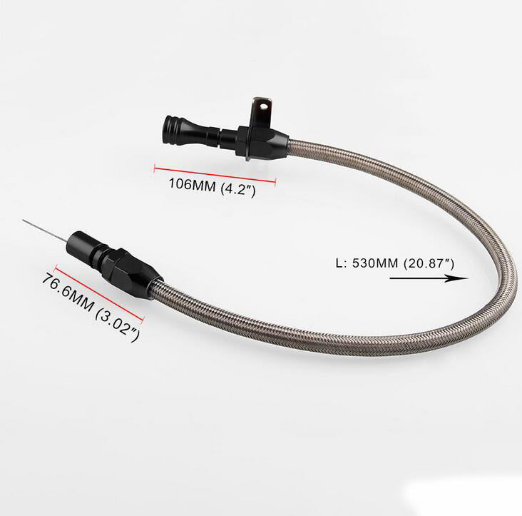 Flexible Stainless Transmission Dipstick for Chevy GM TH350 Tranny SBC BBC Trans-1
