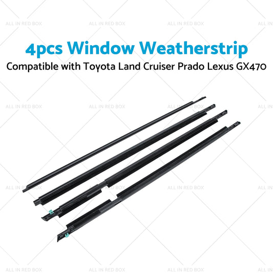 Suitable For Toyota LandCruiser 105 100 120 Weatherstrips Window Trim Seal Black-1