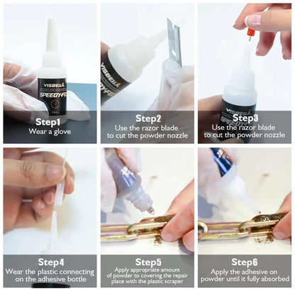 Strong Powder Adhesive Repair Kit – 7s Quick Bonding Glue for Multi-Surface Fixing-3