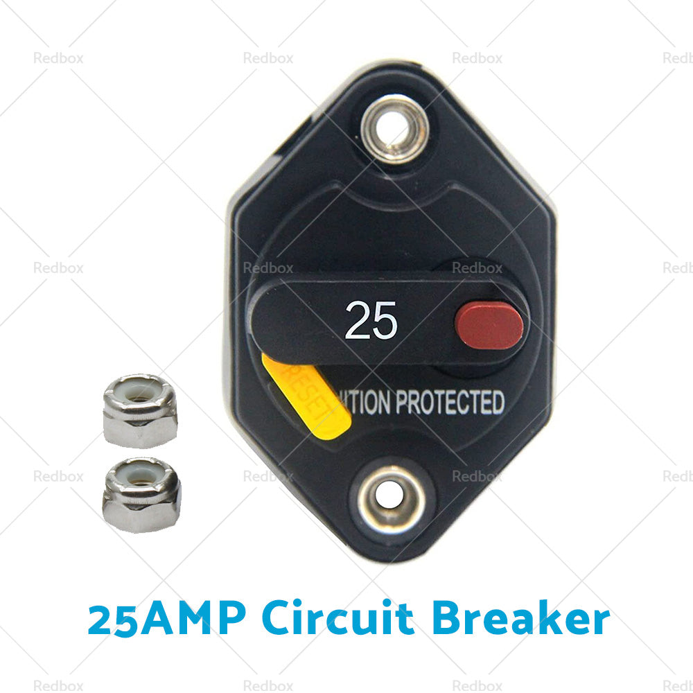 15/20/25/30/40/50A AMP Circuit Breaker Waterproof 12V 32V DC Manual Reset-7