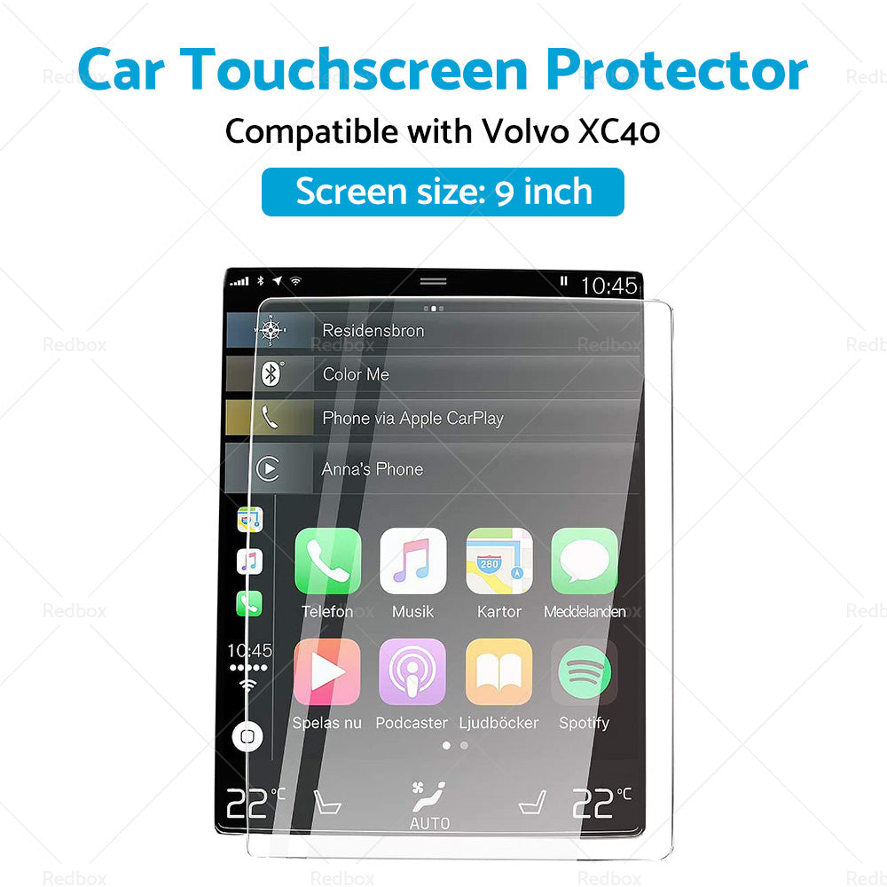 Touchscreen Protector Car Tempered Glass Film 9inch Suitable For Volvo XC40 18-22-3