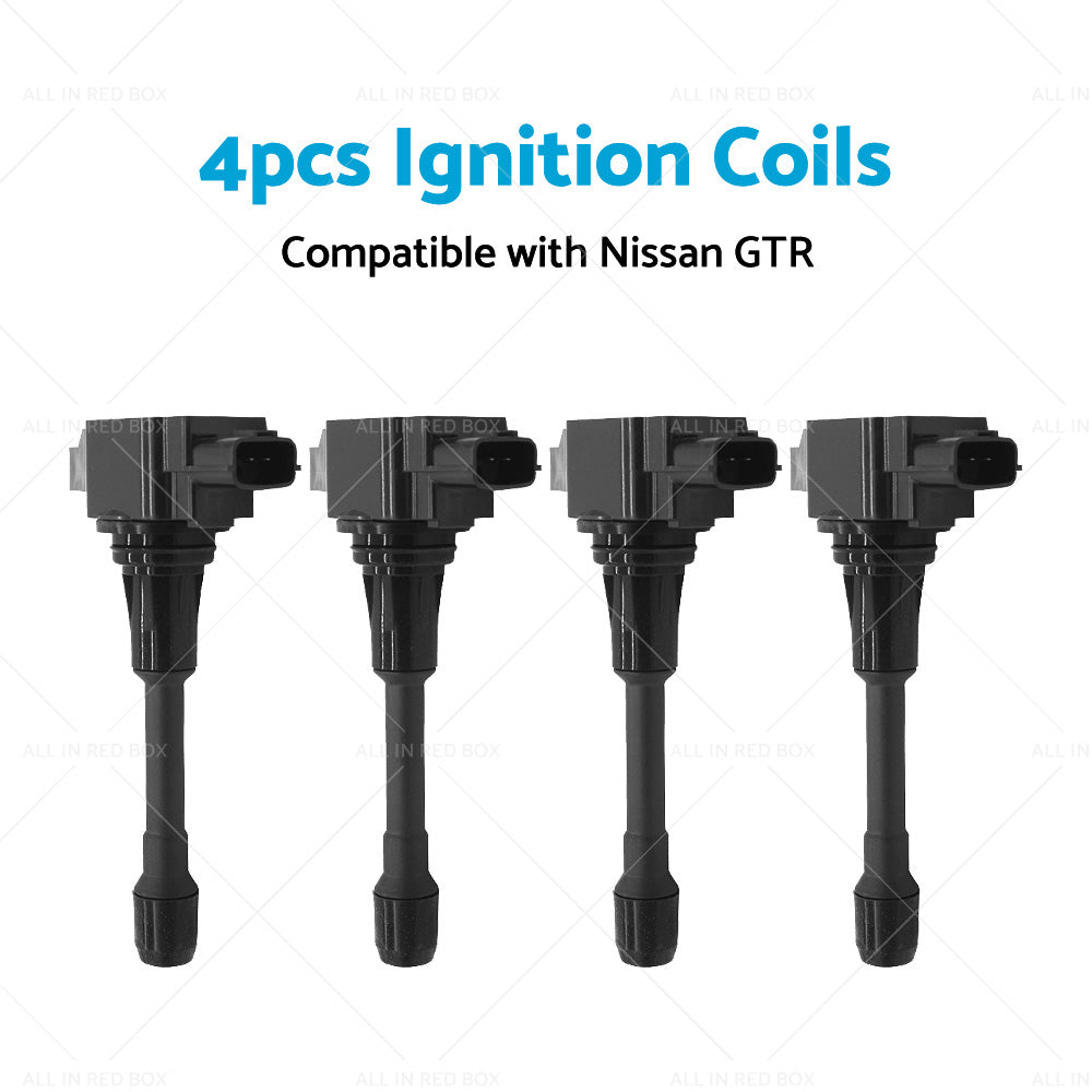4PCS Ignition Coil Suitable for Nissan R35 GT-R 3. 8L VR38DETT 08-15 22448JF00B-3